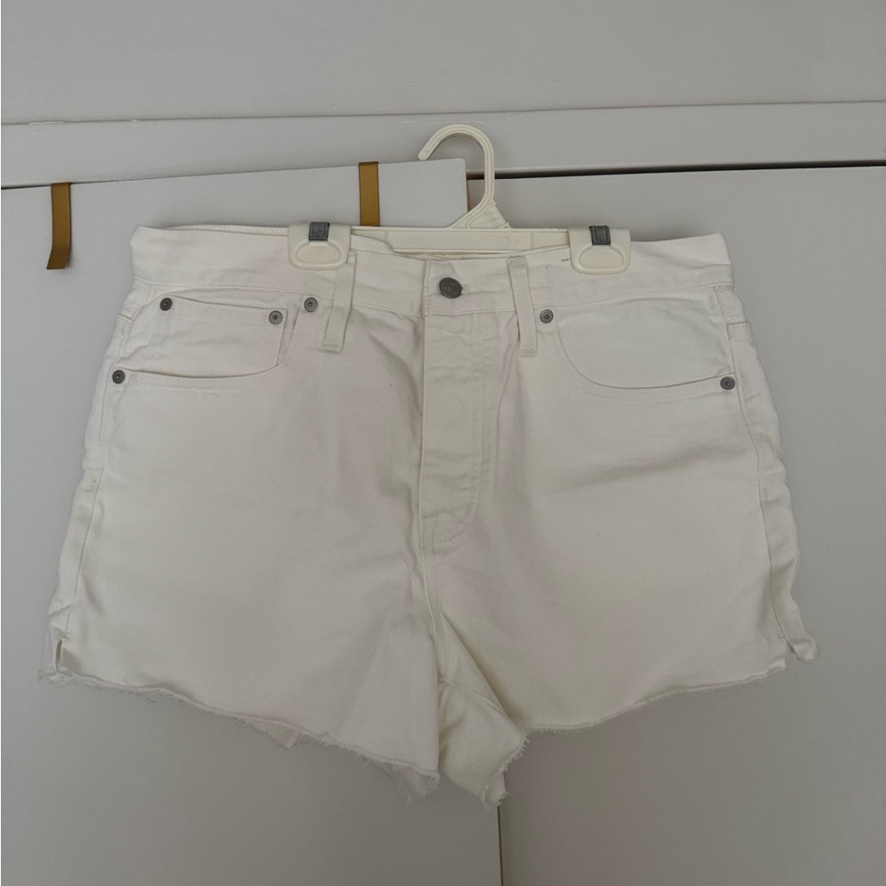 Women's Madewell White Denim Shorts